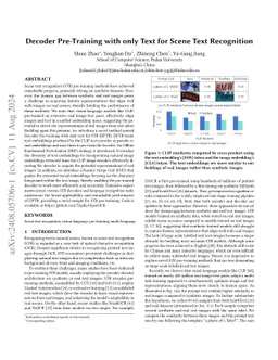 Decoder Pre-Training with only Text for Scene Text Recognition