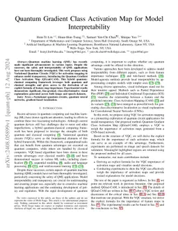 Quantum Gradient Class Activation Map for Model Interpretability