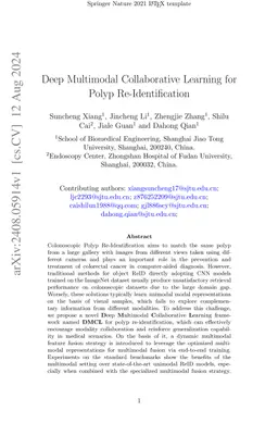 Learning Collaborative Knowledge with Multimodal Representation for Polyp Re-Identification