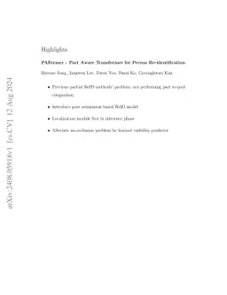 PAFormer: Part Aware Transformer for Person Re-identification