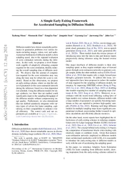 A Simple Early Exiting Framework for Accelerated Sampling in Diffusion
  Models