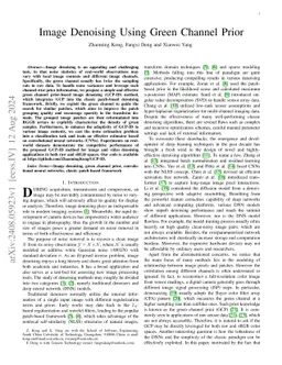 Image Denoising Using Green Channel Prior