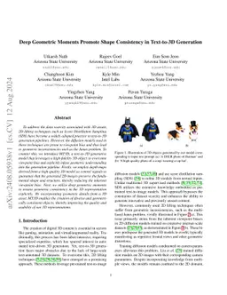 Deep Geometric Moments Promote Shape Consistency in Text-to-3D Generation