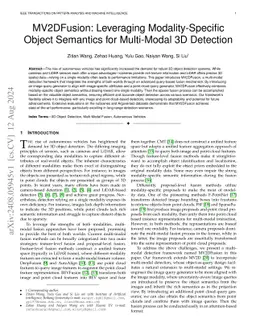MV2DFusion: Leveraging Modality-Specific Object Semantics for Multi-Modal 3D Detection