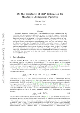 On the Exactness of SDP Relaxation for Quadratic Assignment Problem