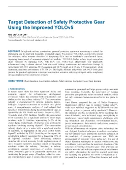 Target Detection of Safety Protective Gear Using the Improved YOLOv5