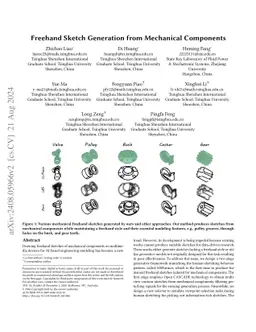 Freehand Sketch Generation from Mechanical Components