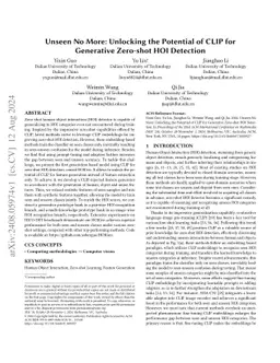 Unseen No More: Unlocking the Potential of CLIP for Generative Zero-shot
  HOI Detection