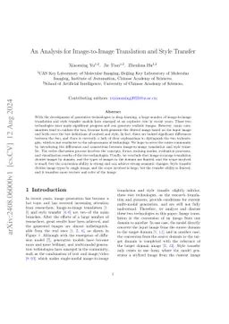 An Analysis for Image-to-Image Translation and Style Transfer