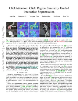 ClickAttention: Click Region Similarity Guided Interactive Segmentation