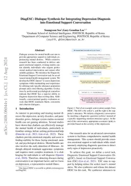DiagESC: Dialogue Synthesis for Integrating Depression Diagnosis into
  Emotional Support Conversation