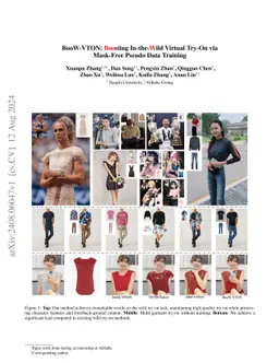 BooW-VTON: Boosting In-the-Wild Virtual Try-On via Mask-Free Pseudo Data
  Training