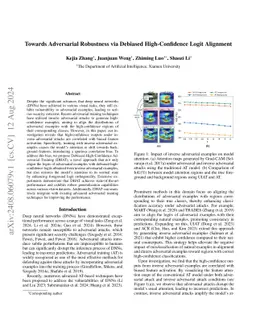Towards Adversarial Robustness via Debiased High-Confidence Logit Alignment