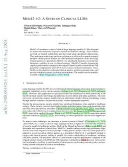 Med42-v2: A Suite of Clinical LLMs