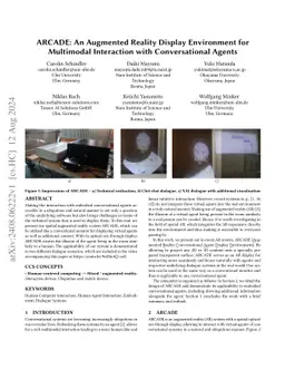 ARCADE: An Augmented Reality Display Environment for Multimodal
  Interaction with Conversational Agents