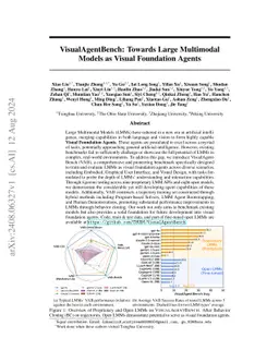 VisualAgentBench: Towards Large Multimodal Models as Visual Foundation
  Agents