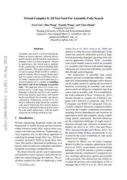 ViC: Virtual Compiler Is All You Need For Assembly Code Search