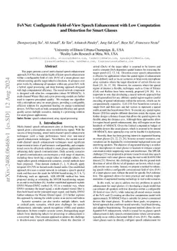 FoVNet: Configurable Field-of-View Speech Enhancement with Low
  Computation and Distortion for Smart Glasses