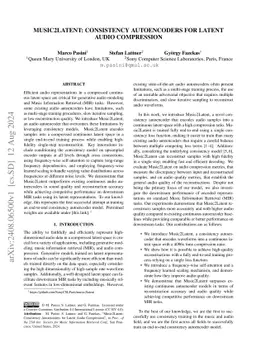 Music2Latent: Consistency Autoencoders for Latent Audio Compression