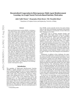 Enhancing Heterogeneous Multi-Agent Cooperation in Decentralized MARL via GNN-driven Intrinsic Rewards