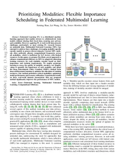 Prioritizing Modalities: Flexible Importance Scheduling in Federated
  Multimodal Learning