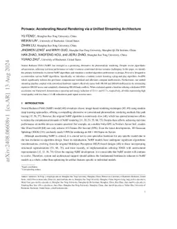 Potamoi: Accelerating Neural Rendering via a Unified Streaming
  Architecture