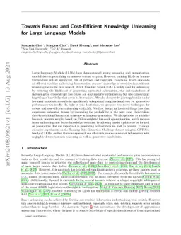 Towards Robust and Parameter-Efficient Knowledge Unlearning for LLMs