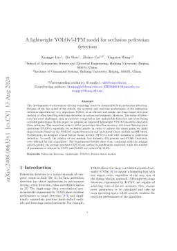 A lightweight YOLOv5-FFM model for occlusion pedestrian detection