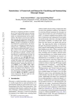 Sumotosima: A Framework and Dataset for Classifying and Summarizing
  Otoscopic Images