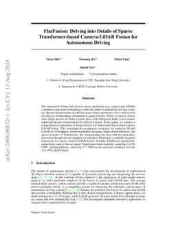 FlatFusion: Delving into Details of Sparse Transformer-based Camera-LiDAR Fusion for Autonomous Driving