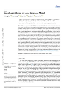 Causal Agent based on Large Language Model