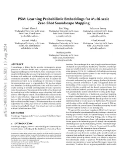 PSM: Learning Probabilistic Embeddings for Multi-scale Zero-Shot
  Soundscape Mapping