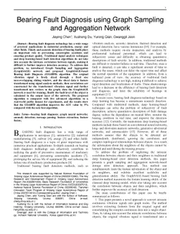 Bearing Fault Diagnosis using Graph Sampling and Aggregation Network