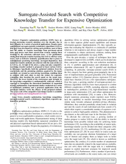 Surrogate-Assisted Search with Competitive Knowledge Transfer for
  Expensive Optimization