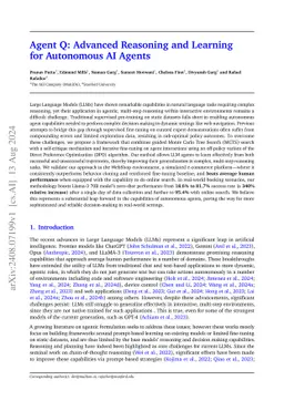 Agent Q: Advanced Reasoning and Learning for Autonomous AI Agents