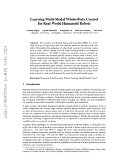Learning Multi-Modal Whole-Body Control for Real-World Humanoid Robots