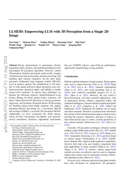 LLMI3D: MLLM-based 3D Perception from a Single 2D Image