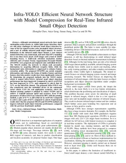 Infra-YOLO: Efficient Neural Network Structure with Model Compression
  for Real-Time Infrared Small Object Detection