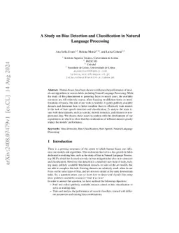 A Study on Bias Detection and Classification in Natural Language
  Processing