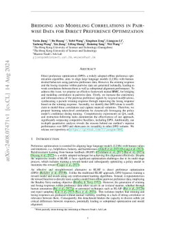 Bridging and Modeling Correlations in Pairwise Data for Direct Preference Optimization