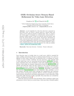 OMR: Occlusion-Aware Memory-Based Refinement for Video Lane Detection