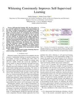 Whitening Consistently Improves Self-Supervised Learning