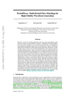 PeriodWave: Multi-Period Flow Matching for High-Fidelity Waveform
  Generation