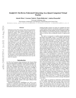 FedQUIT: On-Device Federated Unlearning via a Quasi-Competent Virtual Teacher