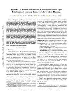 SigmaRL: A Sample-Efficient and Generalizable Multi-Agent Reinforcement Learning Framework for Motion Planning