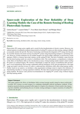 Space-scale Exploration of the Poor Reliability of Deep Learning Models:
  the Case of the Remote Sensing of Rooftop Photovoltaic Systems