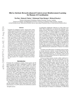 BCR-DRL: Behavior- and Context-aware Reward for Deep Reinforcement Learning in Human-AI Coordination