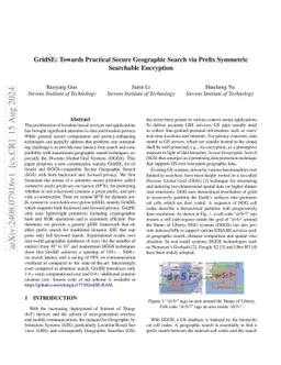 GridSE: Towards Practical Secure Geographic Search via Prefix Symmetric Searchable Encryption (Full Version)