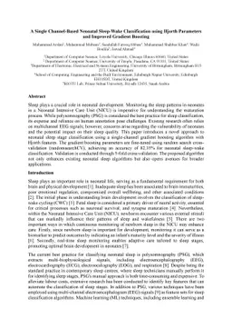 A Single Channel-Based Neonatal Sleep-Wake Classification using Hjorth
  Parameters and Improved Gradient Boosting