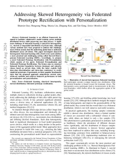 Addressing Skewed Heterogeneity via Federated Prototype Rectification
  with Personalization